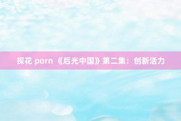 探花 porn 《后光中国》第二集：创新活力