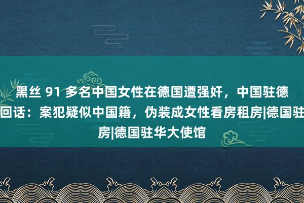 黑丝 91 多名中国女性在德国遭强奸，中国驻德国大使馆回话：案犯疑似中国籍，伪装成女性看房租房|德国驻华大使馆