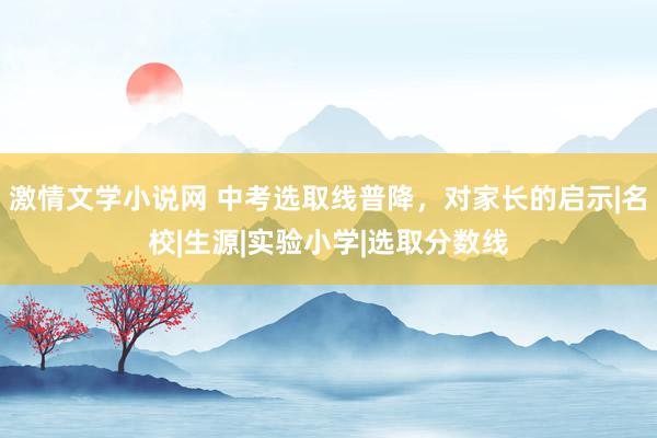 激情文学小说网 中考选取线普降，对家长的启示|名校|生源|实验小学|选取分数线